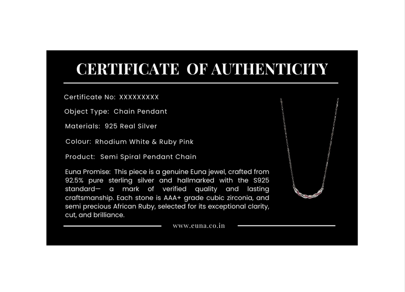 Chikai Pendant Chain