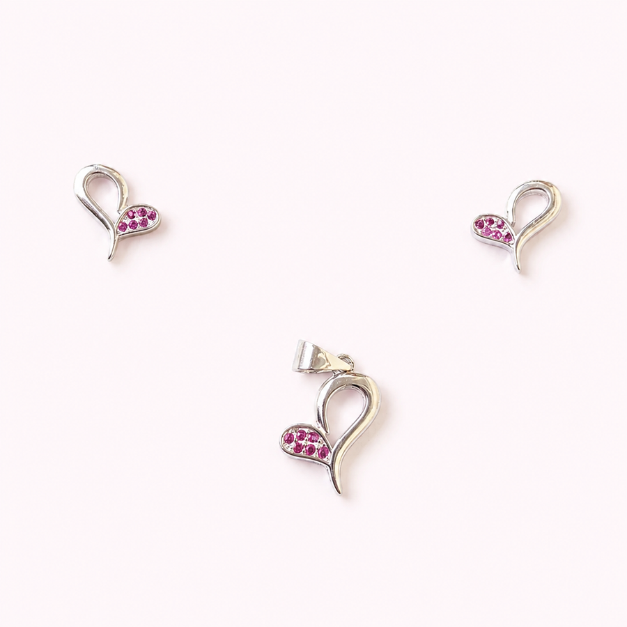Folding Heart PendantSet