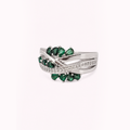 Euna Entwine Emerald Ring