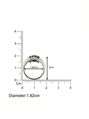 Euna Entwine Emerald Ring