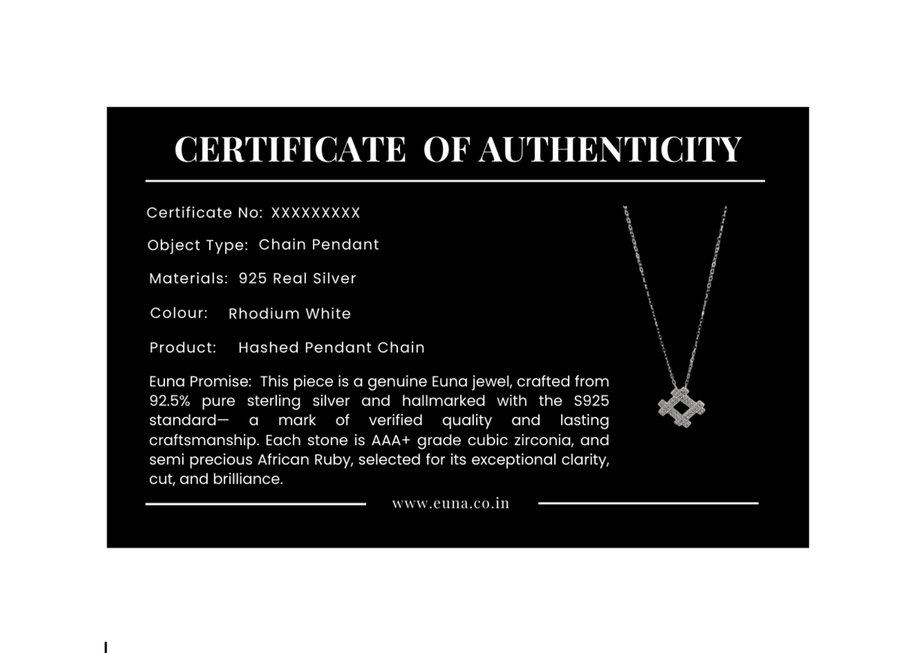 Shirushi Pendant Chain